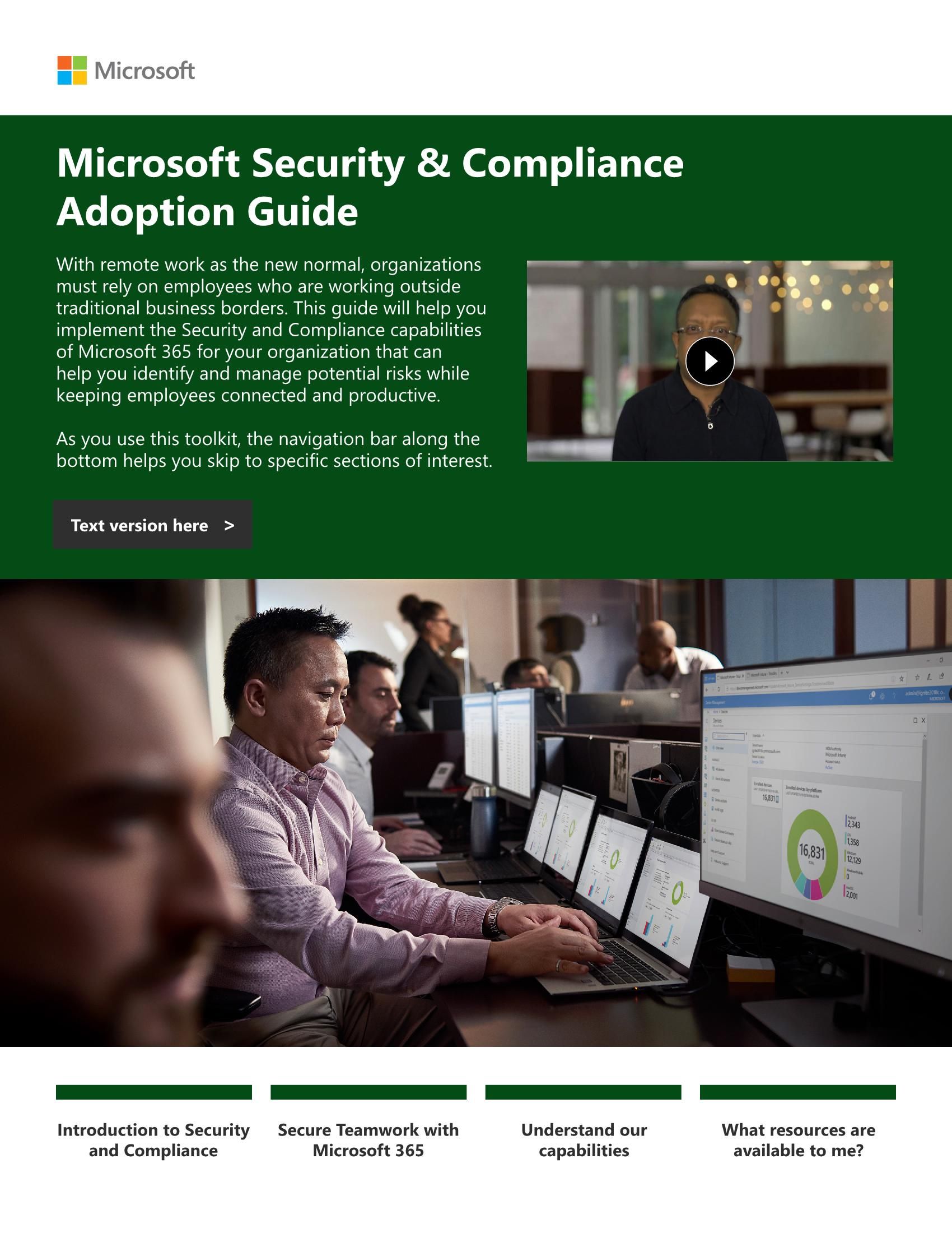 Microsoft Security & Compliance Adoption Guide