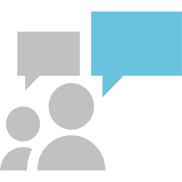 Icon of users communicating