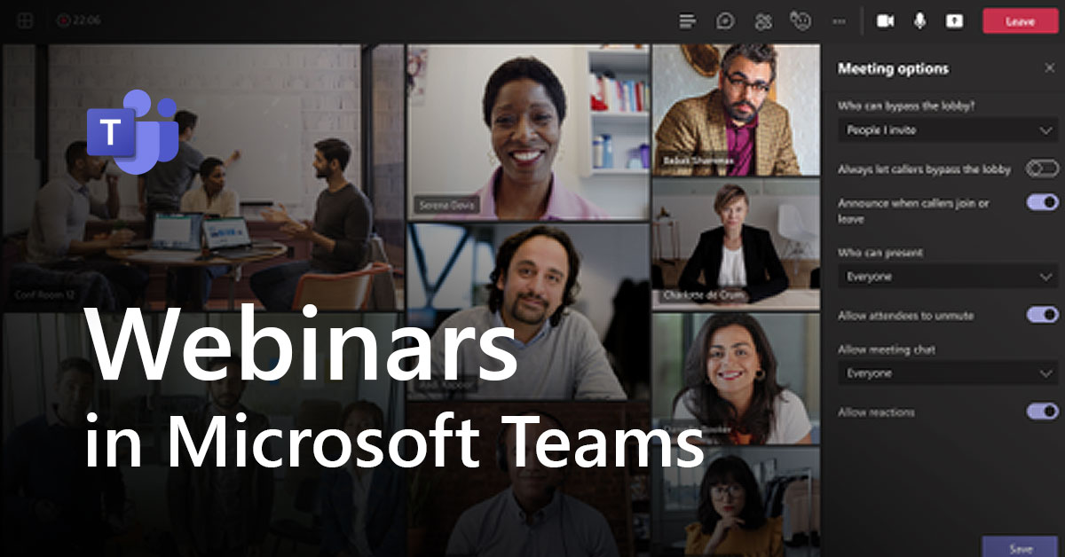 microsoft teams for webinars