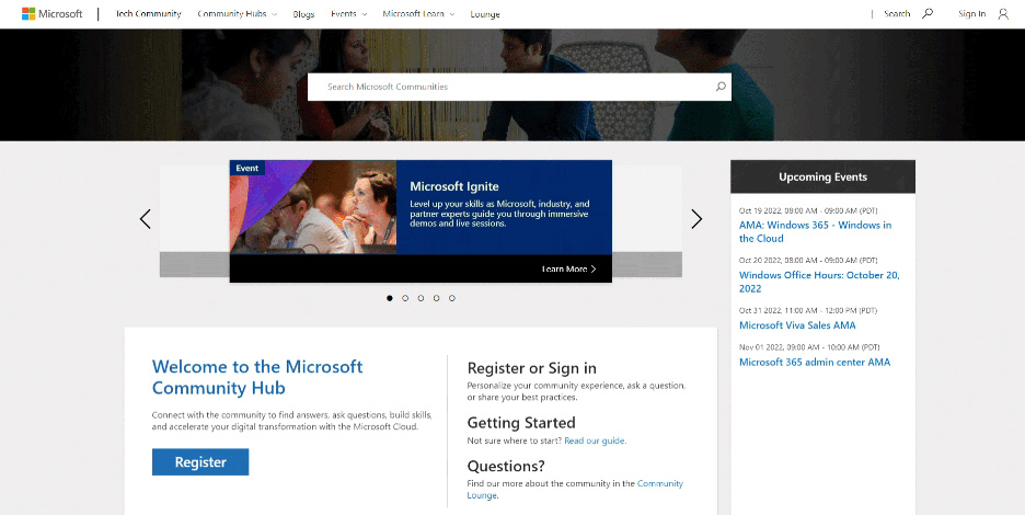 Microsoft Community Hub