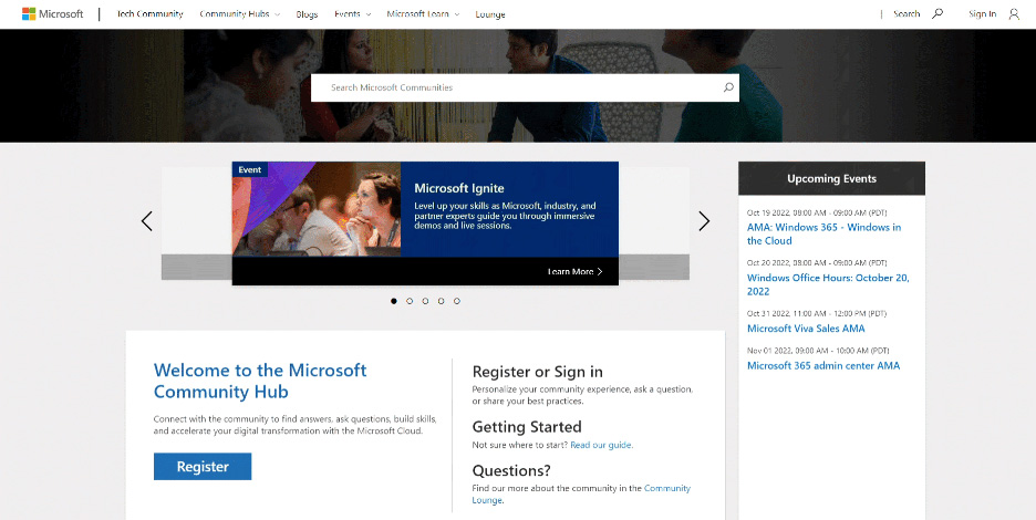 Getting Started on the Tech Community - Microsoft Community Hub