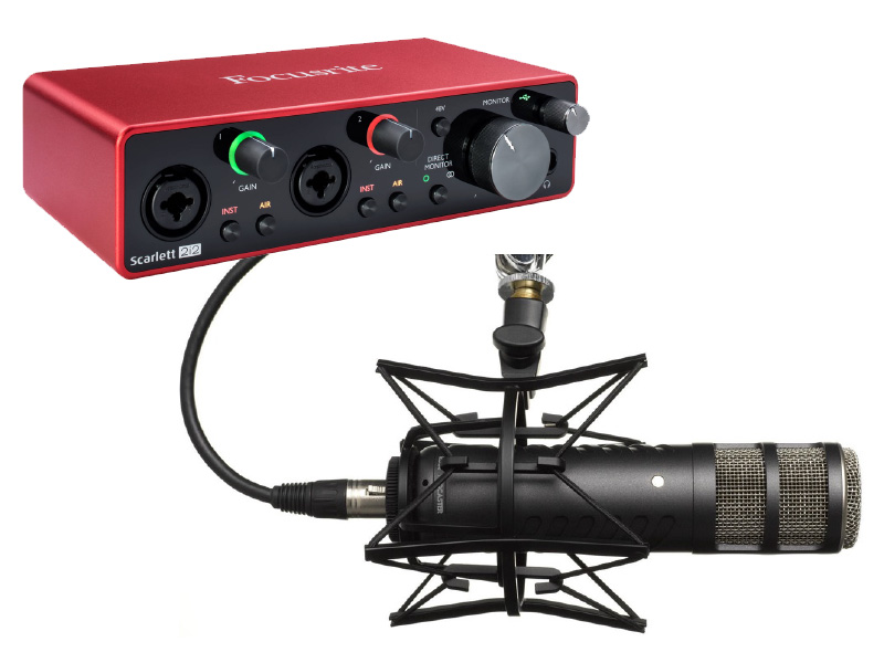 Microphone and audio interface
