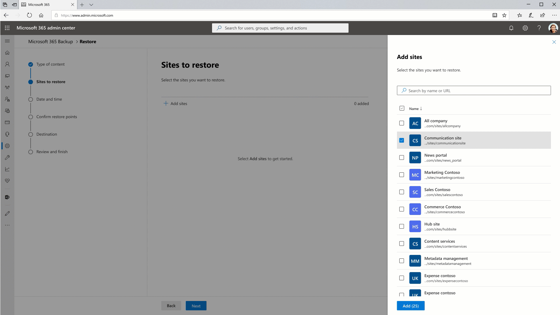 Microsoft 365 backup