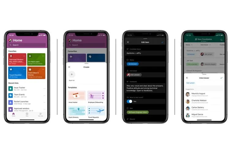 Lists app in iOS